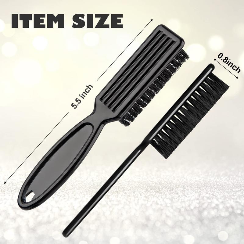 Barber Brush 3 count - Nylon Bristles Fade Brush - Clipper Brush Cleaner - Barber Brushes for Fades, Clippers Blades Combs Cleaning, Hair Styling, Barbers Supplies