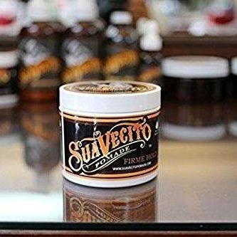 Suavecito Pomade Firme (Strong) Hold 4 oz, 1 Pack - Pomade For Men - Medium Shine Water Based Wax Like Flake Free Hair Gel - Easy To Wash Out -