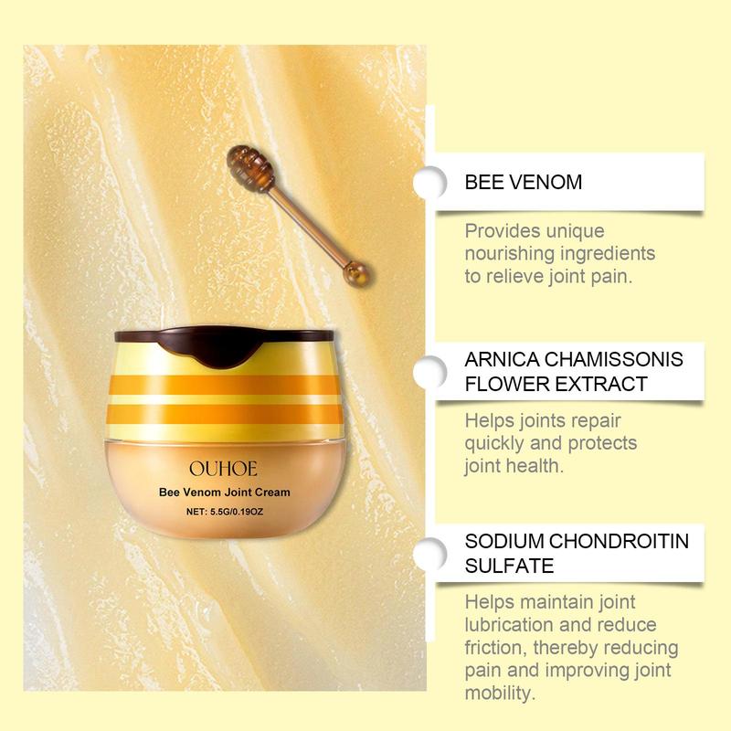 Bee Venom Joint Cream, 1box 2boxes Joint Care Massage Cream, Moisturizing Body Care Product for Women & Men