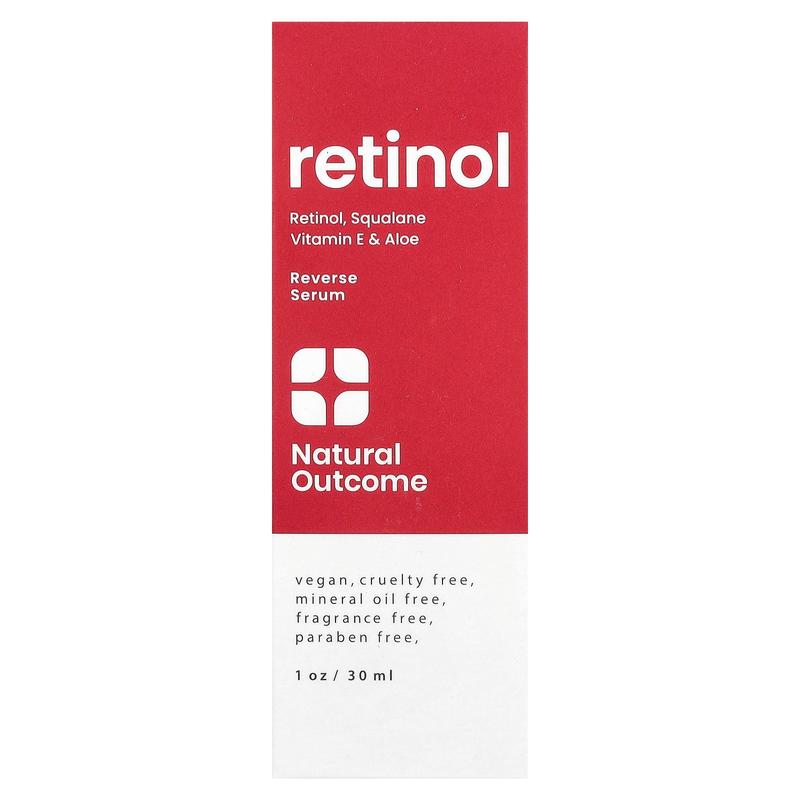 Natural Outcome Retinol, Reverse Serum, Fragrance Free, 1 oz (30 ml)