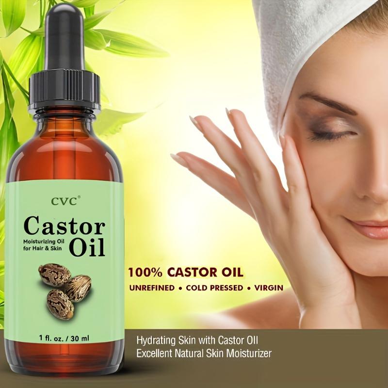 Castor Oil, Moisturizing Oil for Hair & Skin, Hair Growth Serum, Hair Oils for Hair Growth, Moisturizer Hair Treatment Starter Kit