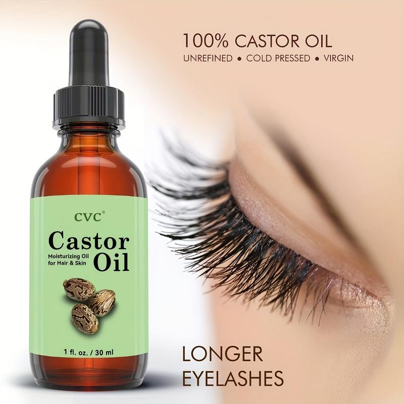 Castor Oil, Moisturizing Oil for Hair & Skin, Hair Growth Serum, Hair Oils for Hair Growth, Moisturizer Hair Treatment Starter Kit