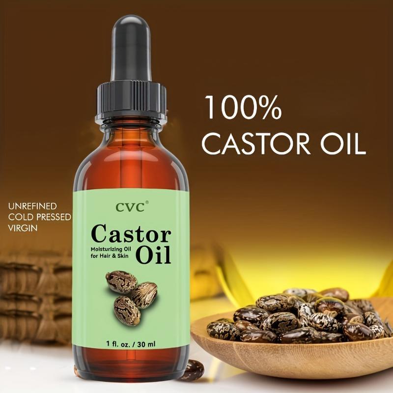 Castor Oil, Moisturizing Oil for Hair & Skin, Hair Growth Serum, Hair Oils for Hair Growth, Moisturizer Hair Treatment Starter Kit