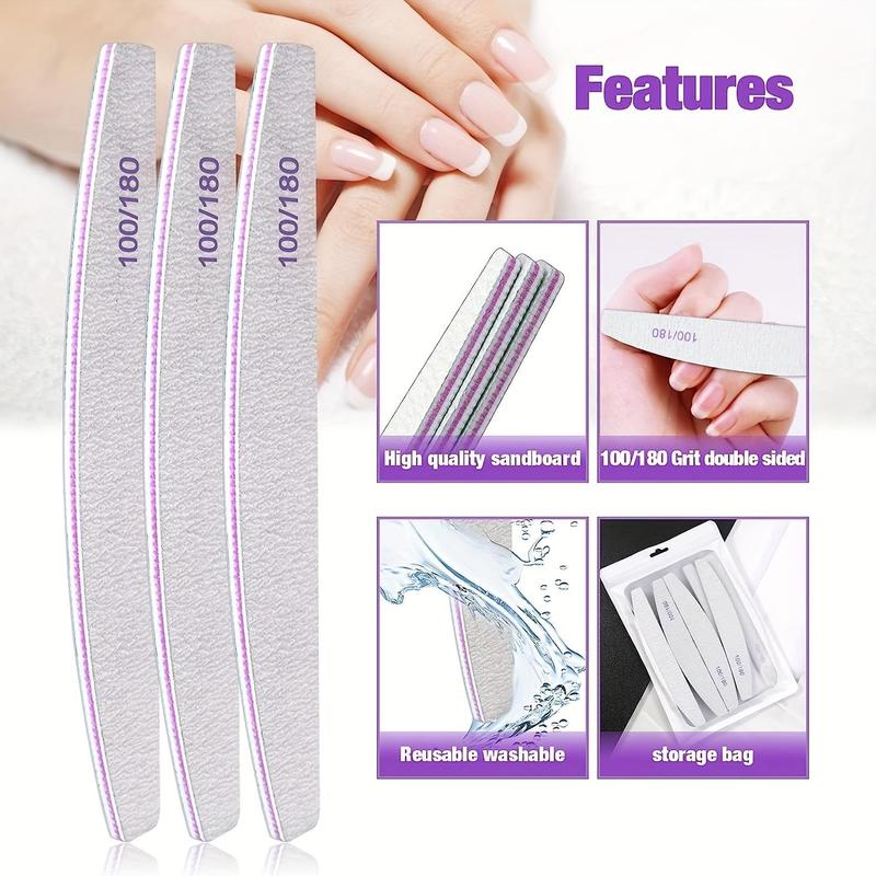 Double-sided Nail File, 25pcs Nail Polishing Strip, Professional Manicure Tool for Beauty Salon