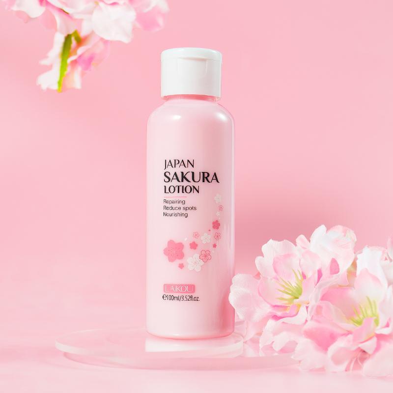 Hydrating Japanese Cherry Blossom Body Lotion, Comfort Natural Moisturizer Skin Care Cream, Moisturizing Face Lotion, Body Care Nourishing Lotion