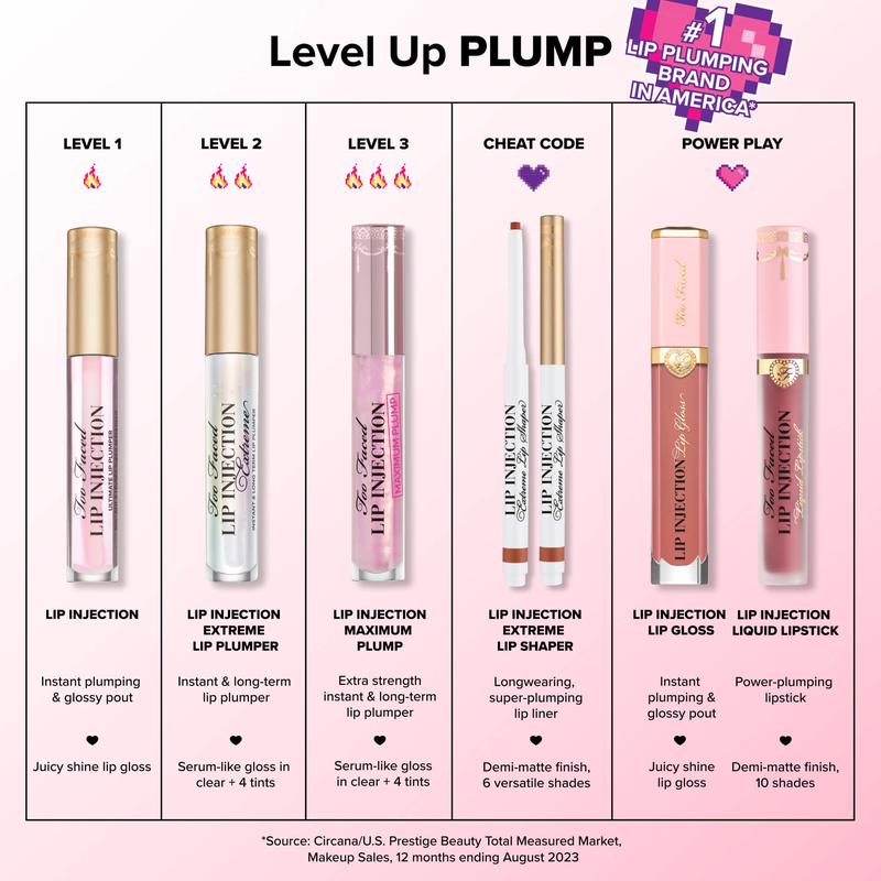 Too Faced Travel Size Lip Injection Extreme Instant and Long Term Plumping Lip Plumper