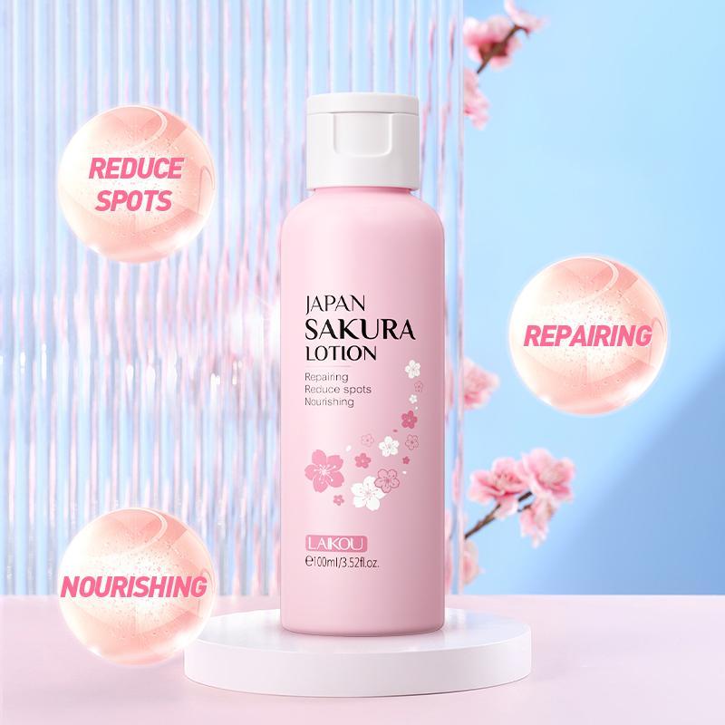 Hydrating Japanese Cherry Blossom Body Lotion, Comfort Natural Moisturizer Skin Care Cream, Moisturizing Face Lotion, Body Care Nourishing Lotion