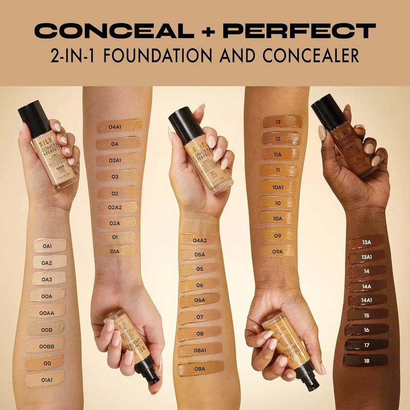 Liquid Foundation - Light Beige, 1 oz. Waterproof, Oil-Free, Medium to Full Coverage, Satin-Matte Finish