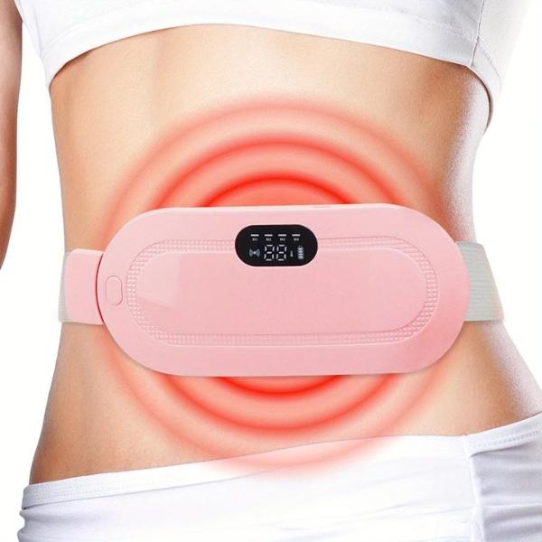 Heating Pad, Portable Cordless Menstrual Heating Pad, with 3 Heat Levels and 4 Massage Modes, Heating Pads for Cramps, Back Pain Relief Comfort