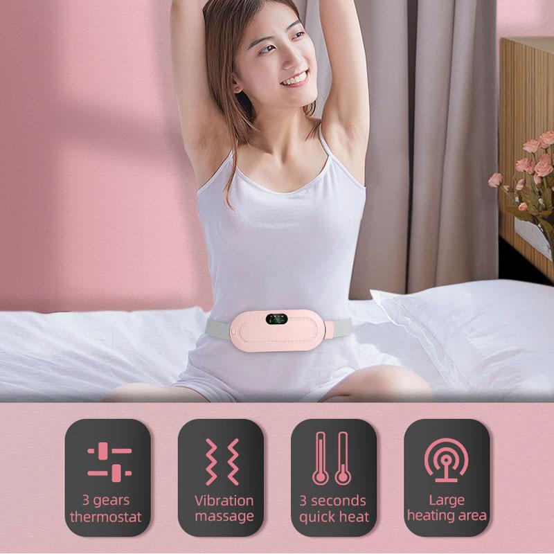 Heating Pad, Portable Cordless Menstrual Heating Pad, with 3 Heat Levels and 4 Massage Modes, Heating Pads for Cramps, Back Pain Relief Comfort