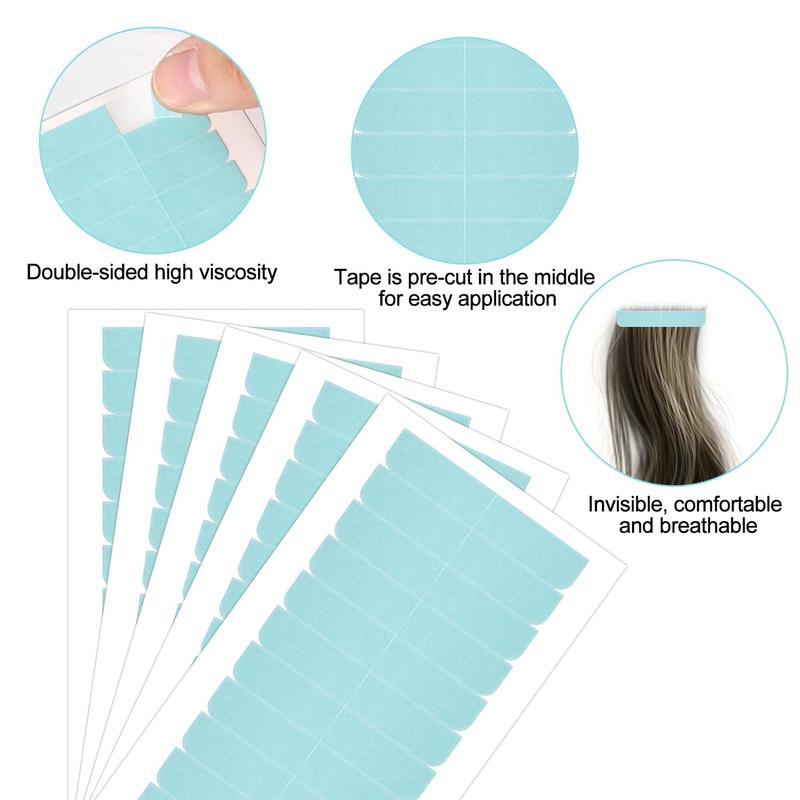 240 count Hair Extension Tape Tool, Invisible Double Sided Replacement Wig Tape, Breathable Comfortable  Adhesive Hair Tape Tab, Hair-Styling  Wig Adhesive Accessories for Girl Women