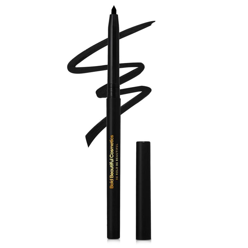 Bold Beautiful Cosmetics Gel Eyeliner Pencil Waterproof and Smudge-Proof Black Eye Makeup Stick liner Sensitive Eyes Friendly matte eyeliner