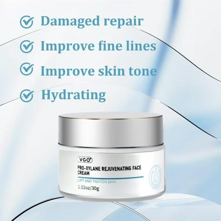 VGO Pro-xylane Rejuvenating Face Cream. Moisturizer in Skincare Set. Hydrates with Peptide. Repairs, Adds Radiance, Comforts Skin.  Skin Repair