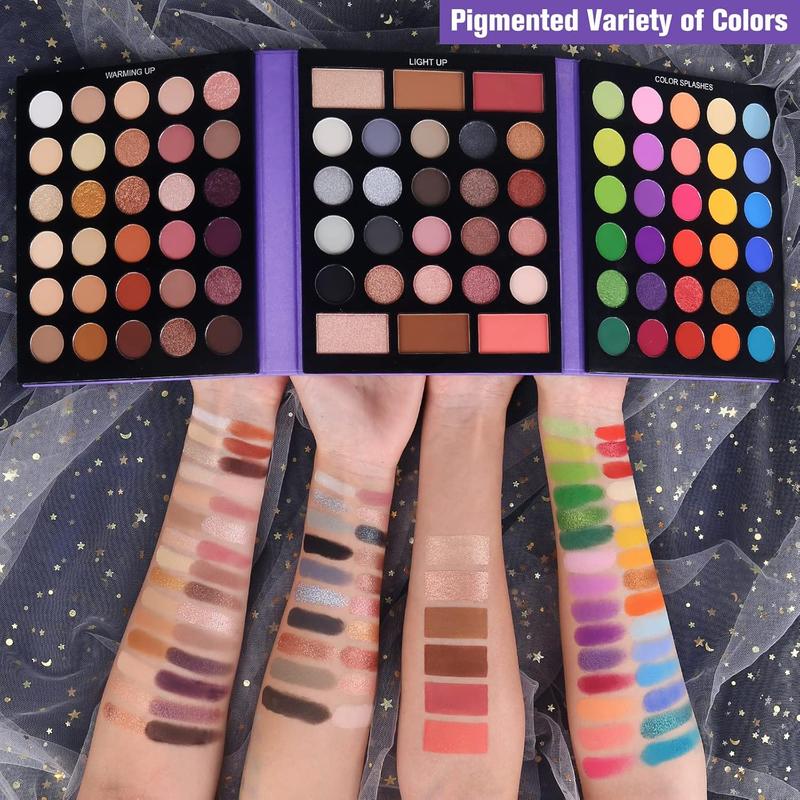 Colors Eyeshadow Palette with Brushes Makeup Set: Valentine's Day Gift