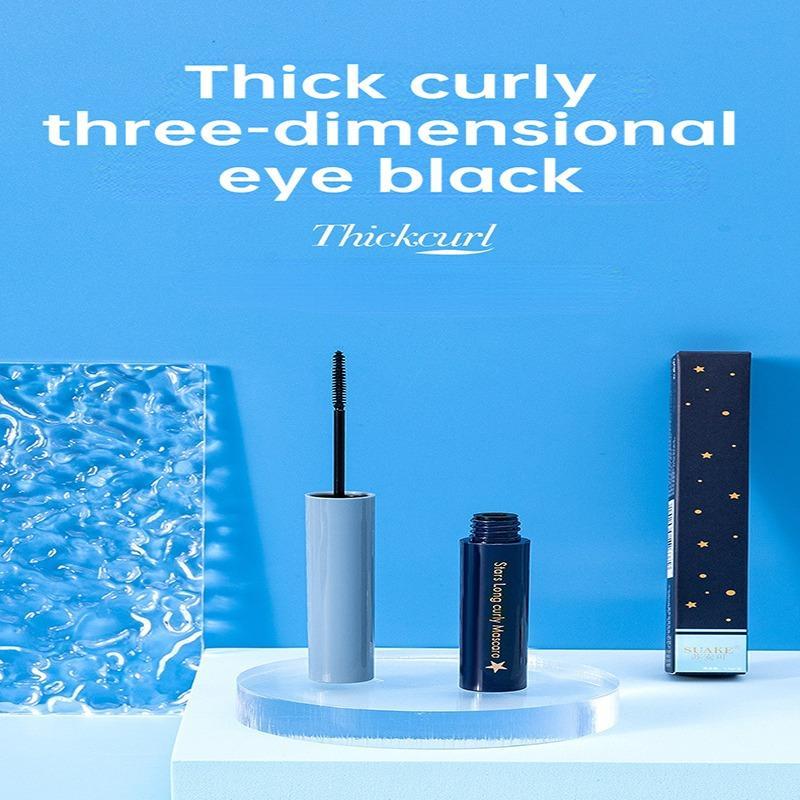 Curl Eyelash Extension Thick Curling No Blooming Mascara, Curls and Volume Waterproof Lengthening Long Lasting Eyelash Makeup Tool