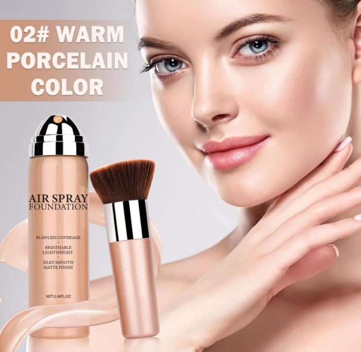 AirBrush Foundation Spray Full Coverage Foundation Matte Air Cushion Foundation Face Airbrush Makeup