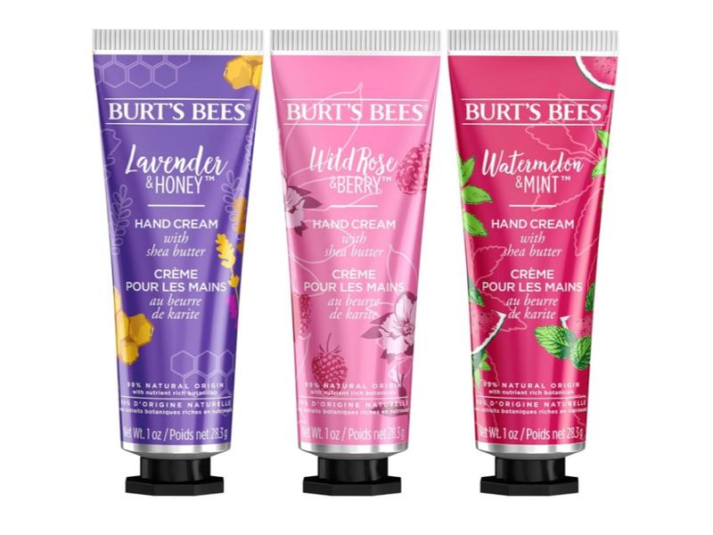 Burt's Bees Holiday Gift, Hand Cream Trio Set (Pack of 3) | Lavender Honey, Watermelon Mint, Wild Rose Berry | Shea Butters | Stocking Stuffer