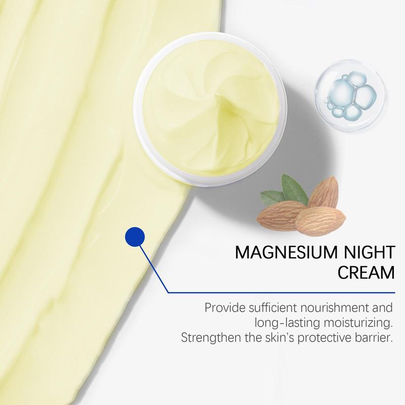 Magnesium Sleep Cream, 1 Box 2 Boxes Magnesium Night Cream, Body Moisturizer for Women & Men, Hydrating Body Care Product for Daily Use