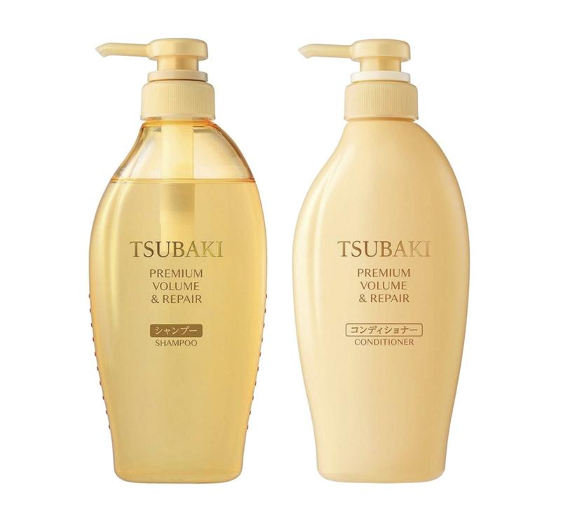 Fine Today TSUBAKI Volume & Repair Shampoo & Conditioner Pump Pair Set 450mL+ 450mL