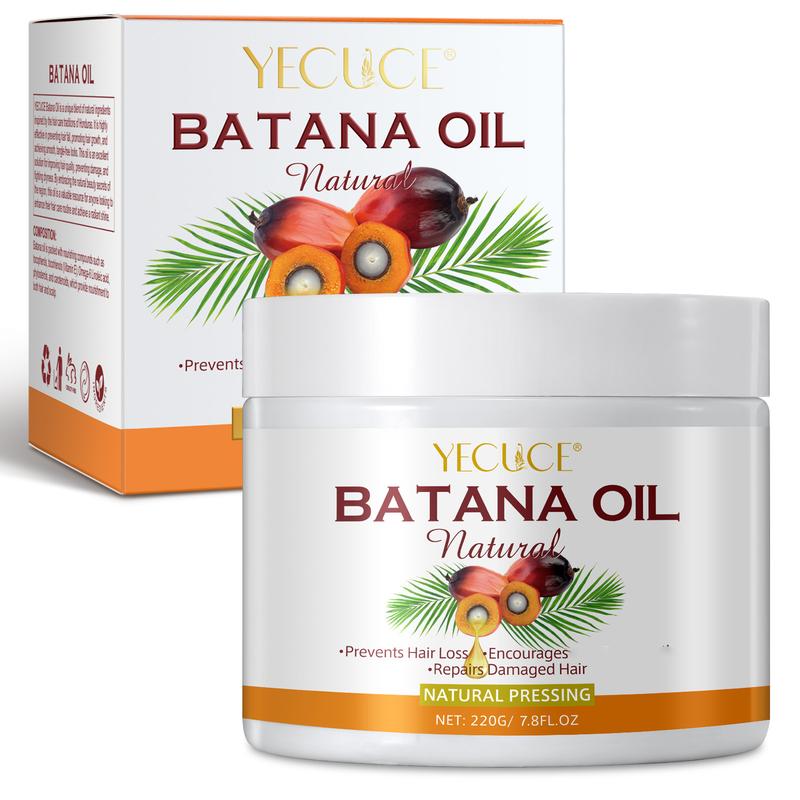 Yecuce Batana Oil -Dr. Sebi Batana Oil from Honduras Unrefined Promotes Hair thickness for Men & Women(220g) Conditioner Haircare