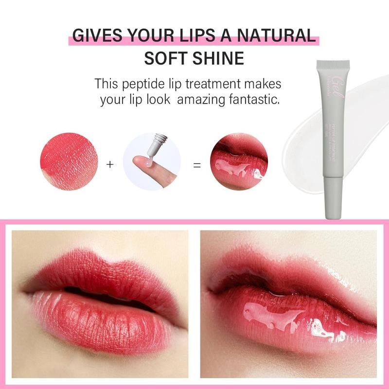 Comfort Peptide Lip Treatment, Long-lasting Hydrating Lip Care Gel, Multifunctional Lip Skincare Product for Daily Use