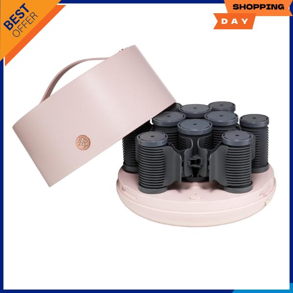 Set 10 Pieces Hairitage Ceramic Thermal Hot Rollers for all hair types & textures