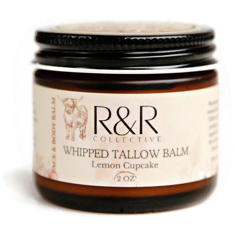 Lemon Cupcake Whipped Tallow Balm | Moisturizing Face & Body Balm facial moisturizer Scent Skincare Scent Skincare