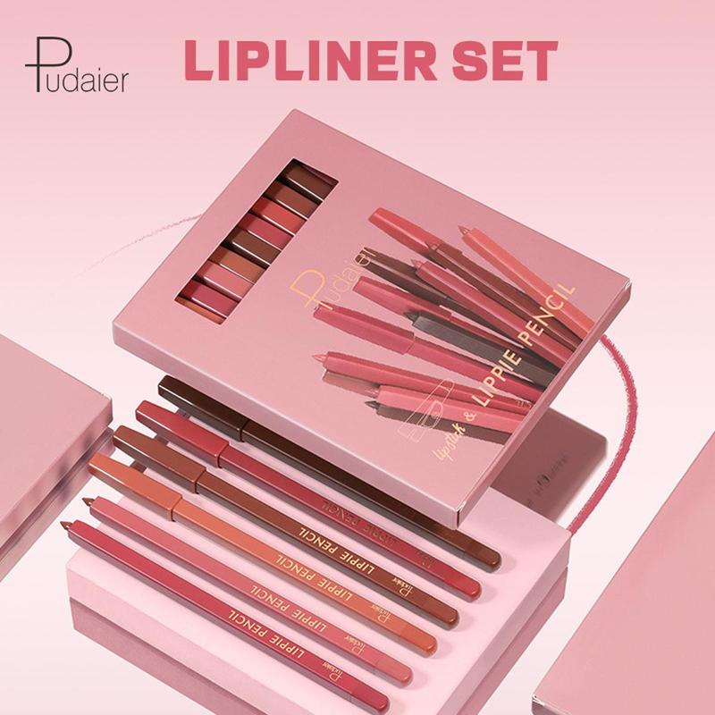 Long Lasting Lip Liner Set, 12pcs set Matte Lip Pencil, Easy Coloring Lipstick Pen, Suitable for All Occasions Lip Makeup, Girls and Women Makeup Accessories