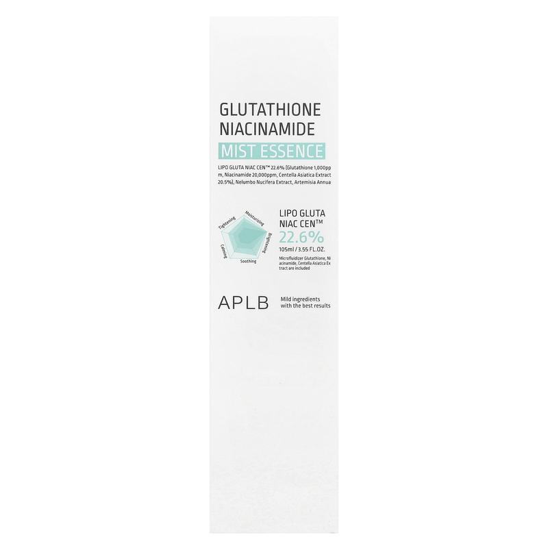 APLB Glutathione Niacinamide, Mist Essence, 3.55 fl oz (105 ml)