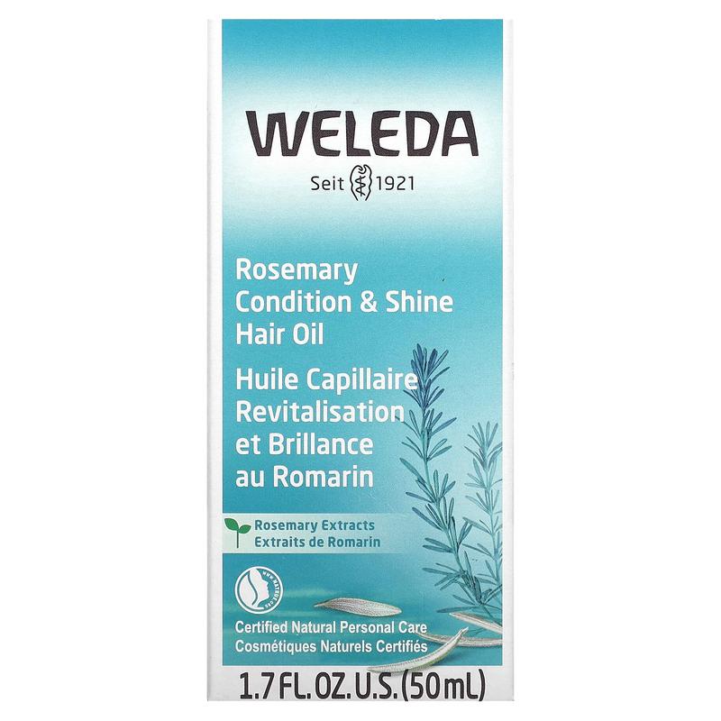 Weleda Condition & Shine Hair Oil, Rosemary Extracts, 1.7 fl oz (50 ml)