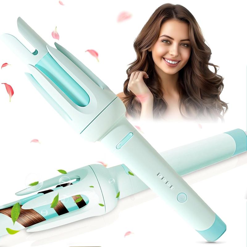 [blackfriday sale]Auto Hair Curler, Automatic Curling Iron with 4 Temperature & 3 Timer, Automatic Shut-Off, Anti-Scald, Anti-Tangle Rotating Curling Wand for Hair Styling