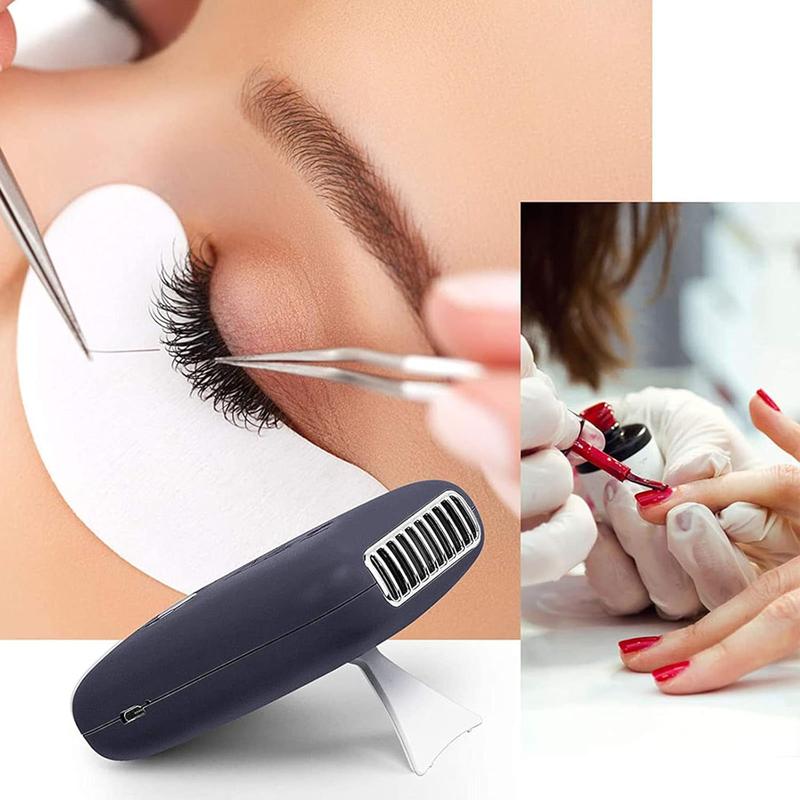 Handheld Blower for Eyelash Extensions, 3 Wind Speed Eyelash Fan Lash Shampoo Kits, 50 Pcs Mascara Brushes+ Nose Brush+ Wash Bottle For Lash Wash