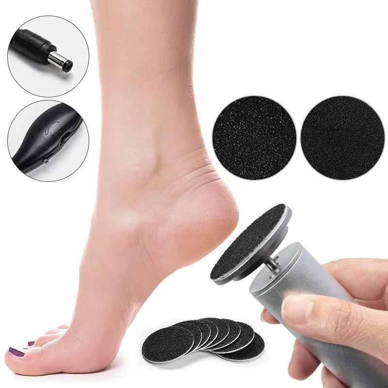 Summer Electric Foot File,Adjustable Rotatable Electronic Foot Dead Skin Remover, Electric Foot Grinder Callus Remover Tool for Home& Nail Salon, Pedicure Care Tool Electric Foot Manicure Nail Care