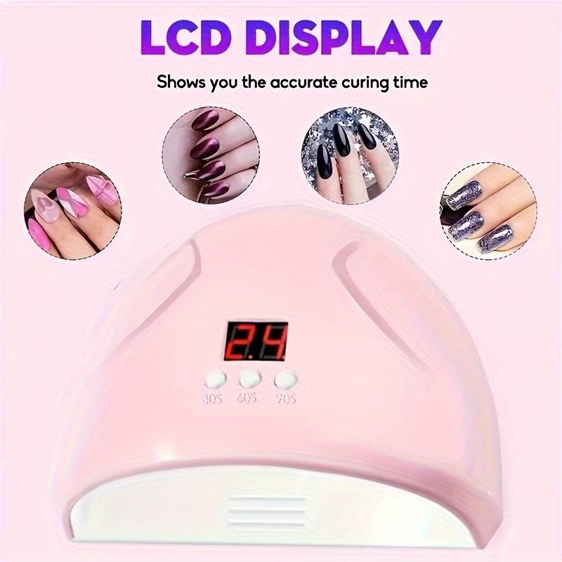 36W High-Speed LED UV Nail Lamp - Quick Drying, Auto Sensor, Timers, and USB Powered for Home Salon or Personal Nail Care - Safe, Energy Efficient, and Portable