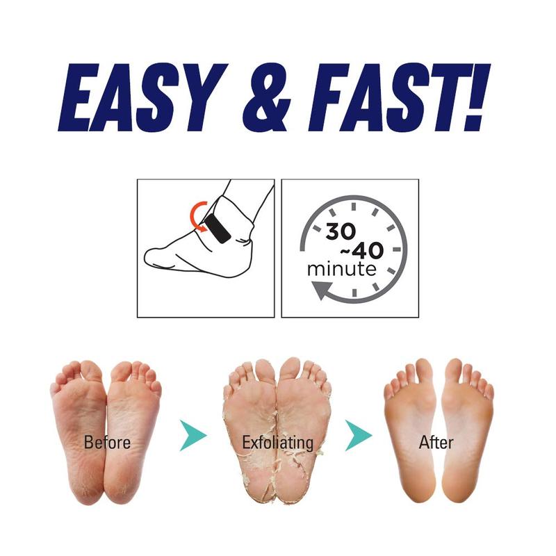 Foot Peeling Mask 2 Pack | For Cracked Heels, Dead Skin & Calluses Peeling Callus Remover