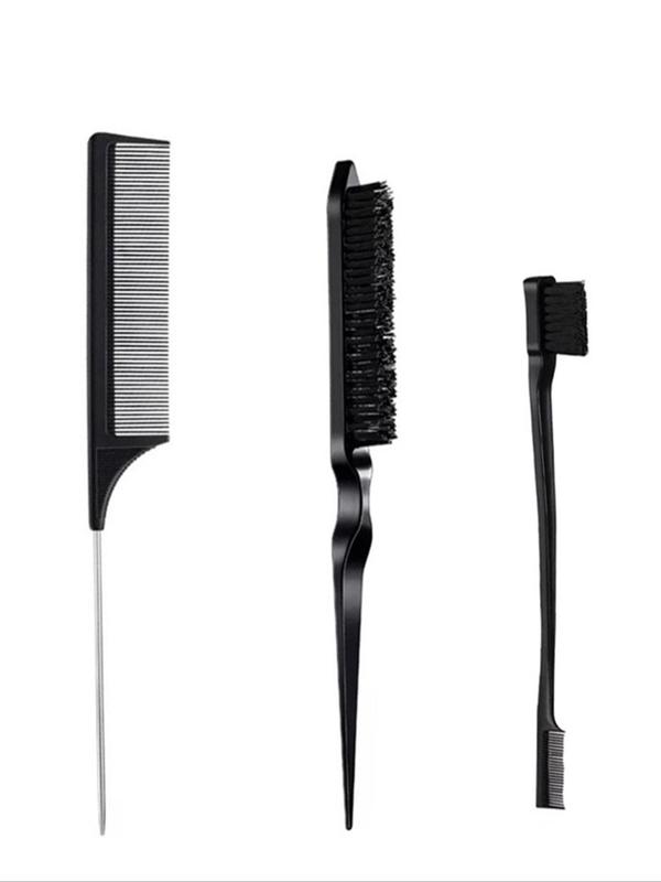 Hair Styling Comb Set, Hair Styling Tool Set, Including Hair Comb, Pointed Tail Comb, Eyebrow Brush, and Hair Pin, Professional Hair Salon Tools & Accessories