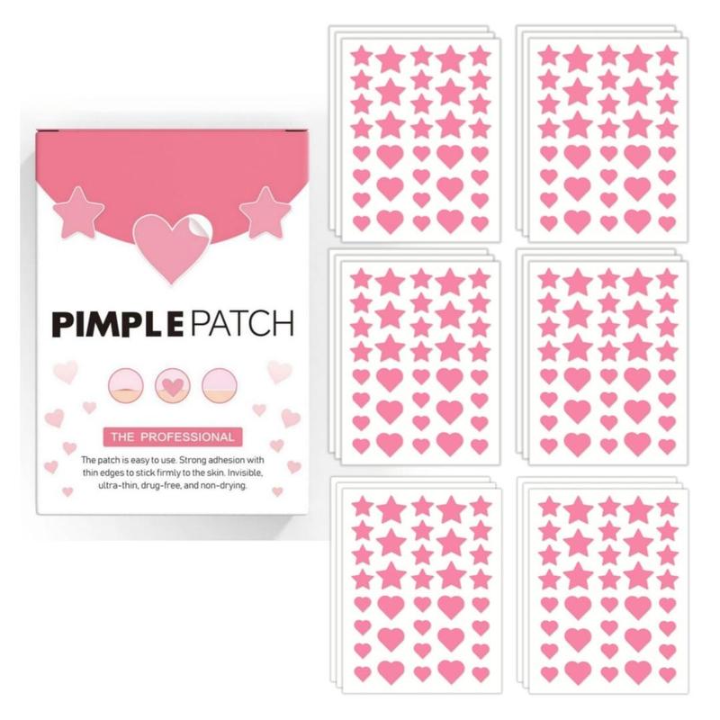 Star & Heart Shaped Hydrocolloid Acne Patches, 432pcs set Gentle Skin Care Patches, Professional Skin Care Products for Women & Men