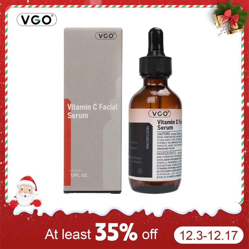 VGO Vitamin C Facial Serum Essence, 30ml   60ml-A2 Moisturize Skincare Daily Delicate Gentle Acne Cleanser Cream Cleanser Cream Radiance Comfort