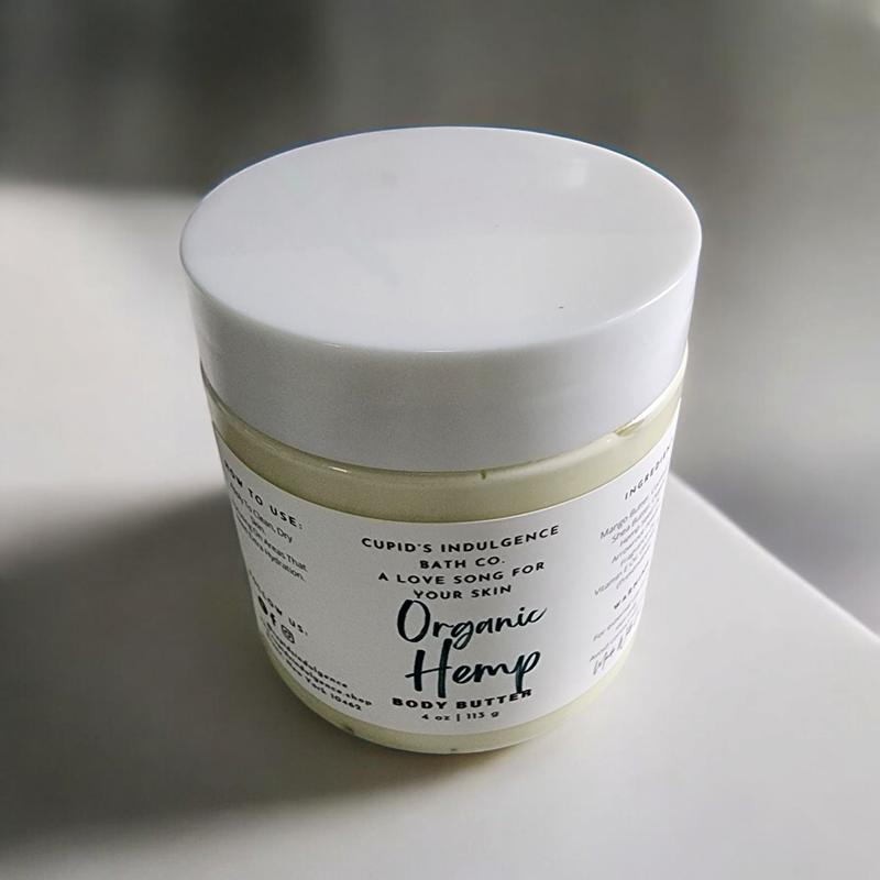 Body Butter: Organic Hemp Seed Oil Body Butter Body Care  Blend Coconut Moisturizer