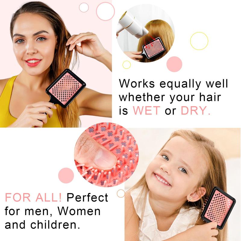 Hollow out Hair Brush, Scalp Massage Comb, Hair Detangling & Styling Tool for Women & Men, Household Hair Care Products