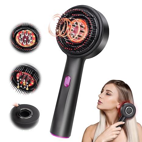 Upgraded 2 in 1 Hair Oil Applicator, Electric Hair Brush, Hair Oil Applicator Scalp Massager, IPX7 Waterproof Hair Oil Dispenser