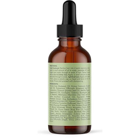 Mielle Organics Rosemary Mint Scalp & Hair Strengthening Oil for All Hair Types, 2 Ounce