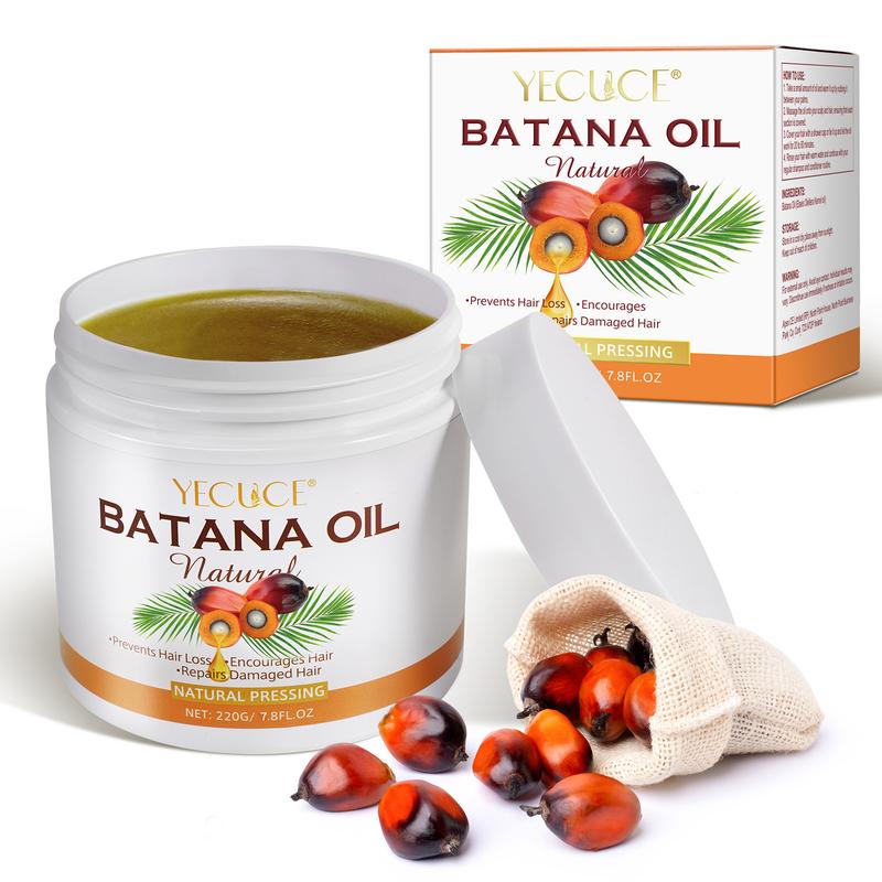 Yecuce Batana Oil -Dr. Sebi Batana Oil from Honduras Unrefined Promotes Hair thickness for Men & Women(220g) Conditioner Haircare