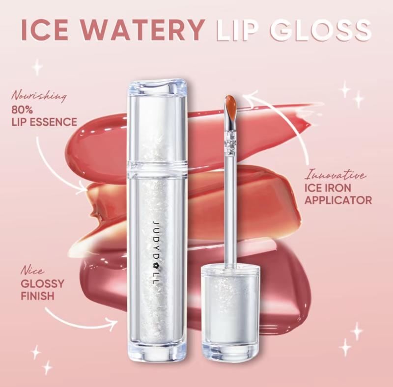 Judydoll Ice Watery Lip Gloss, Mirror Lip Glaze, Lip Stain, Waterproof Long-lasting Moisturizing Liquid Lipstick, Cute Lip Gloss, Tinted Lipstick, Plumping Diverse Shades, Not Easy To Fade, Makeup Lip Cosmetic- The Perfect Birthday Gift, Halloween Makeup