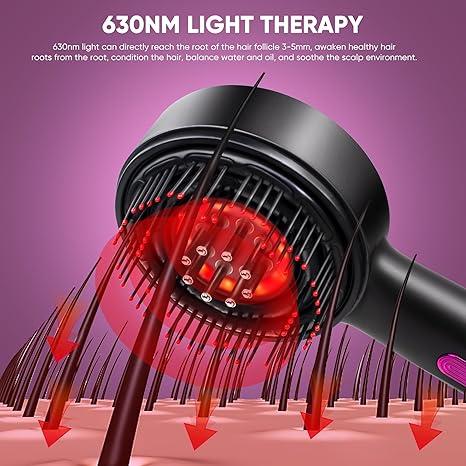 Upgraded 2 in 1 Hair Oil Applicator, Electric Hair Brush, Hair Oil Applicator Scalp Massager, IPX7 Waterproof Hair Oil Dispenser