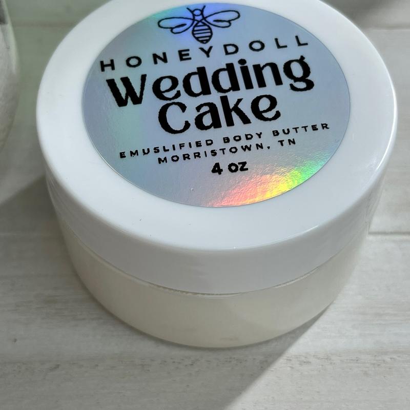 Wedding Cake Emulsified Body Butter - shimmering Body Butter - Moisturizing - Body Care