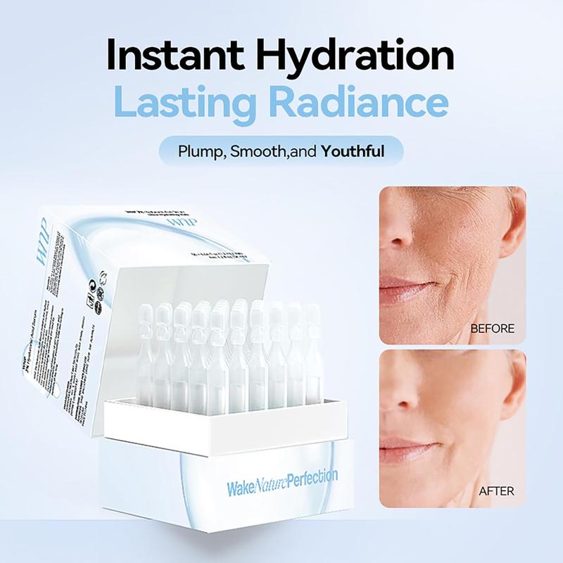 WNP 3% Hyaluronic Acid Serum Ultra-Hydrating Vials, Hyaluronic Acid Tubes, Ultra Hyaluronic Acid Tubes 30pcs Box, Glass Skin Ultra-Hydrating Serum