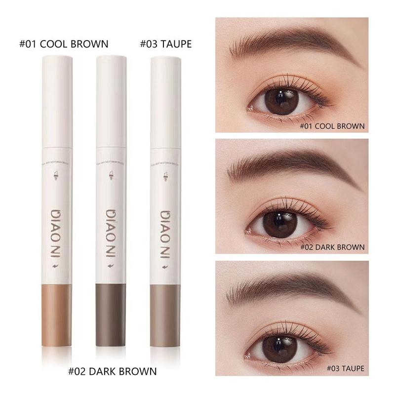 Double Ended Eyebrow Makeup Kit, 3pcs Brow Styling Cream & Brush, Long Lasting Eye Brow Makeup Product, Beauty & Personal Care for Women