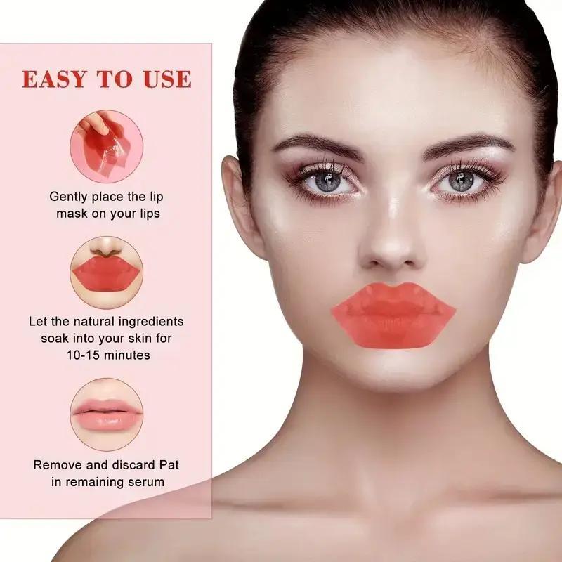 Cherry Moisturizing Plumping Lip Mask, Hydrating Lip Care Mask, Deeply Hydrate & Comfort Dry Lips, Nourishing Lip Patches, Personal Lip Skin Care Product, Christmas, Christmas Gift