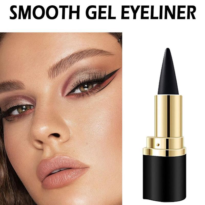 Gel Eyeliner Set,Quick-Dry Cream Eyeliner Waterproof and Smudge Proof Eye-liner Pencil Long-Lasting Matte Eyeliner Stick